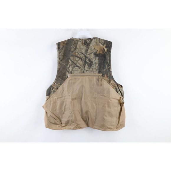 Vintage Mens Large Quail Unlimited Dove Hunter Realtree Camouflage Hunting Vest - Picture 5 of 7
